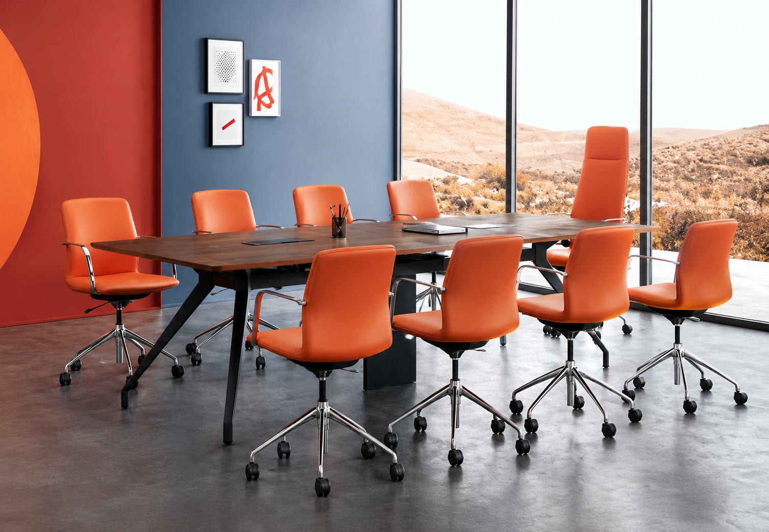 HOW BOLD ACCENT COLOURS REVITALIZE BORING OFFICE SPACES