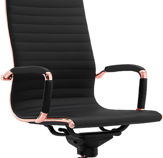 Faux Leather Upholstered Metal Arms