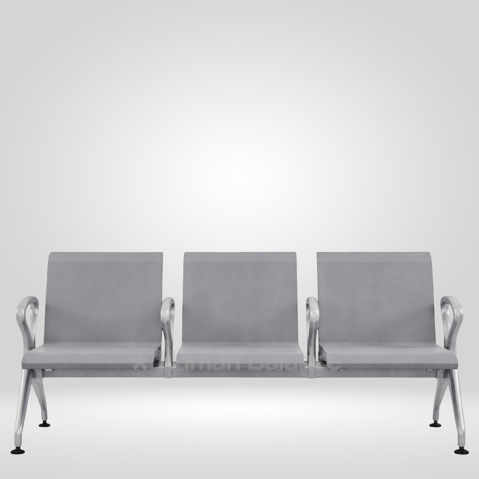 Metrix Grey 3 Seater Waiting Bench
