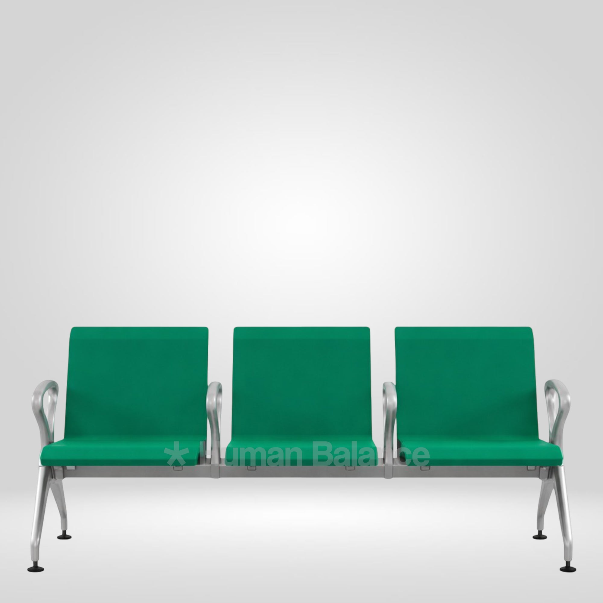 Metrix Green 3 Seater Waiting Bench
