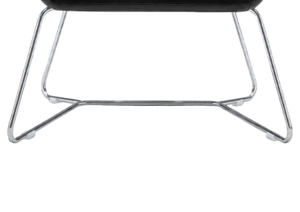 Sleek Chrome Sled Base