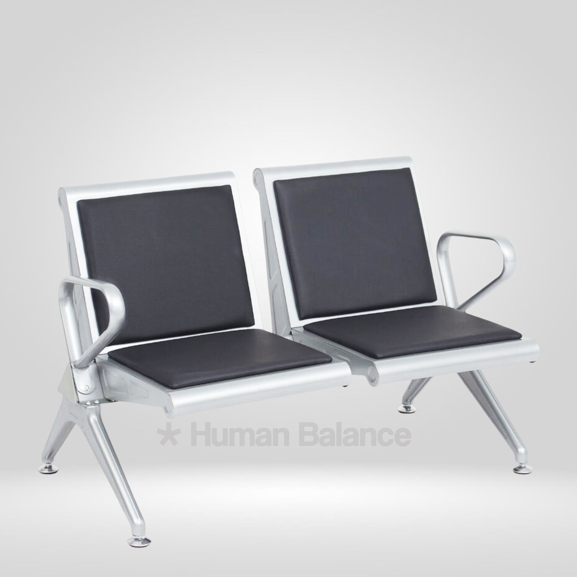 Metalon 2 Seater Airport Bench with Cushion
