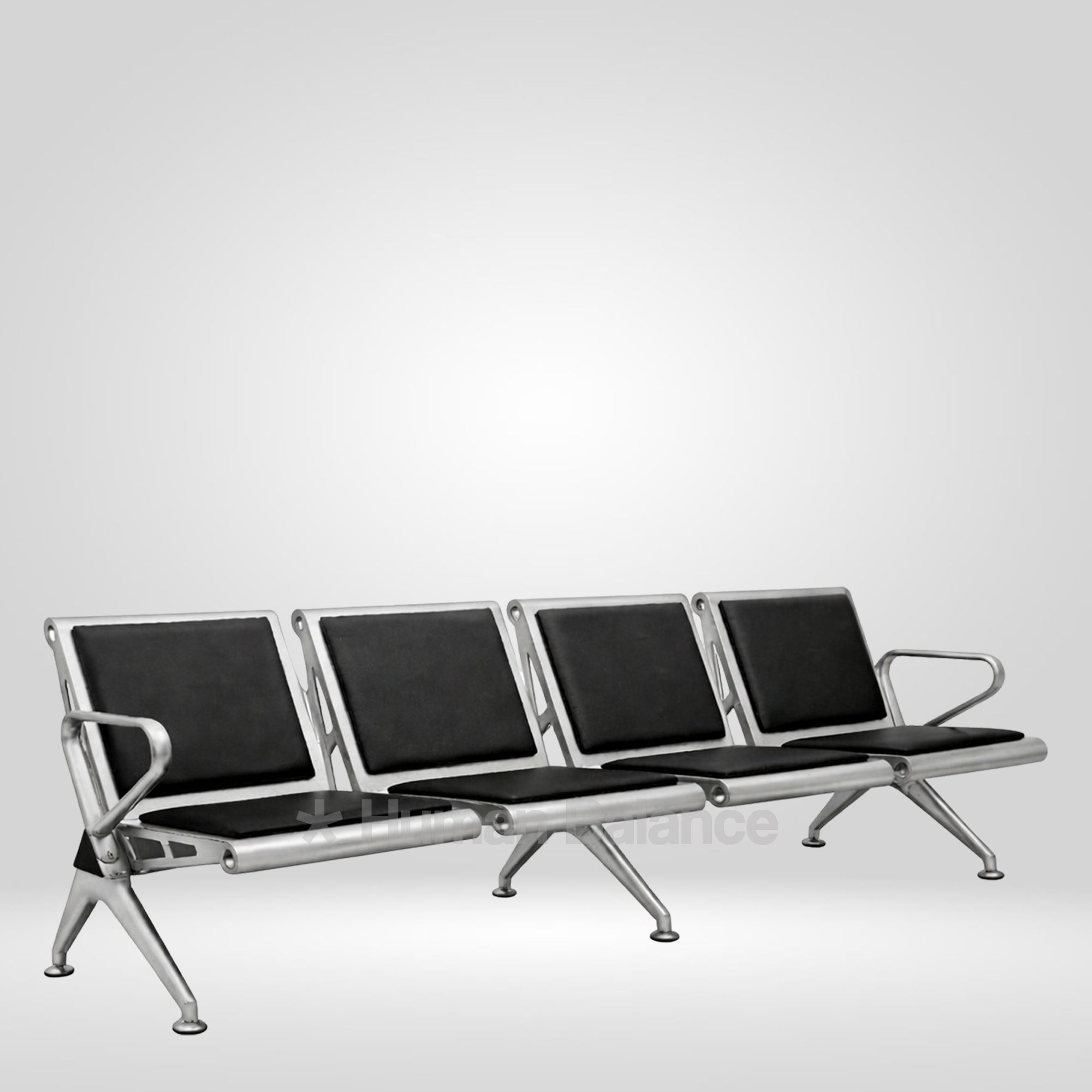 Metalon 4 Seater Airport Bench with Cushion