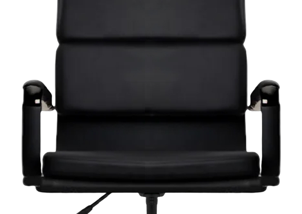 Faux Leather Upholstered Metal Arms