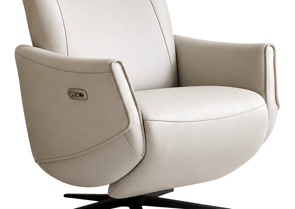 Sloped Armrest Design