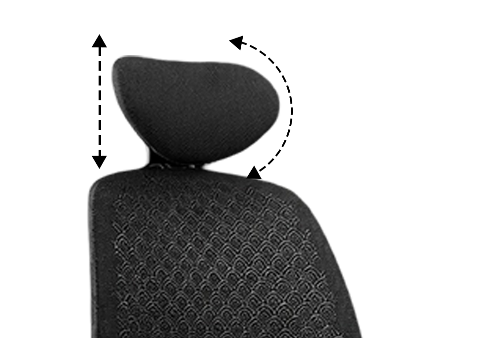 3D Adjustable & Detachable Headrest