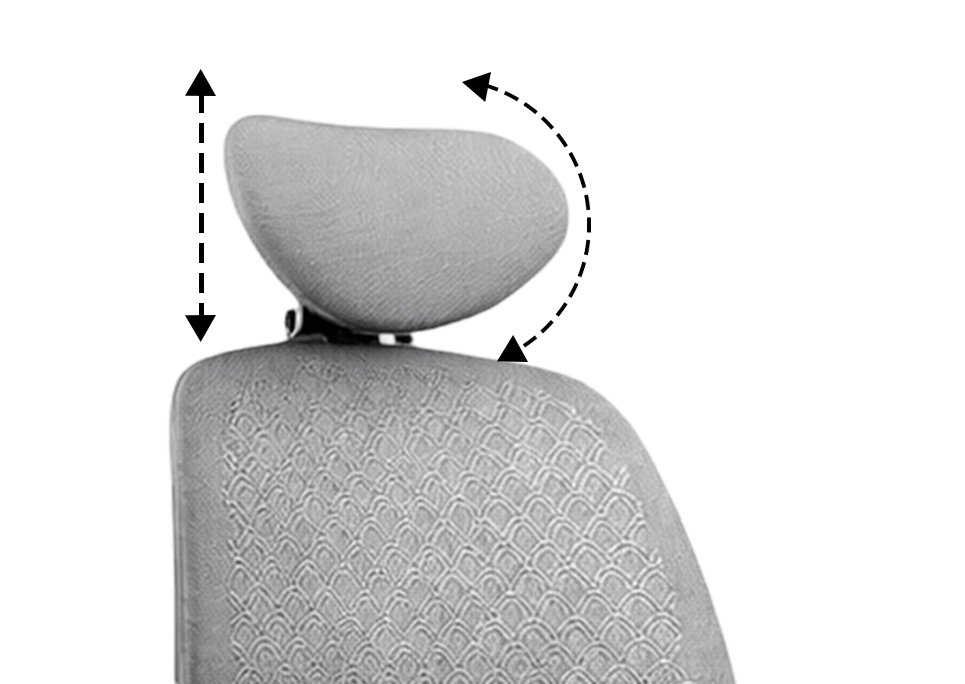 3D Adjustable & Detachable Headrest