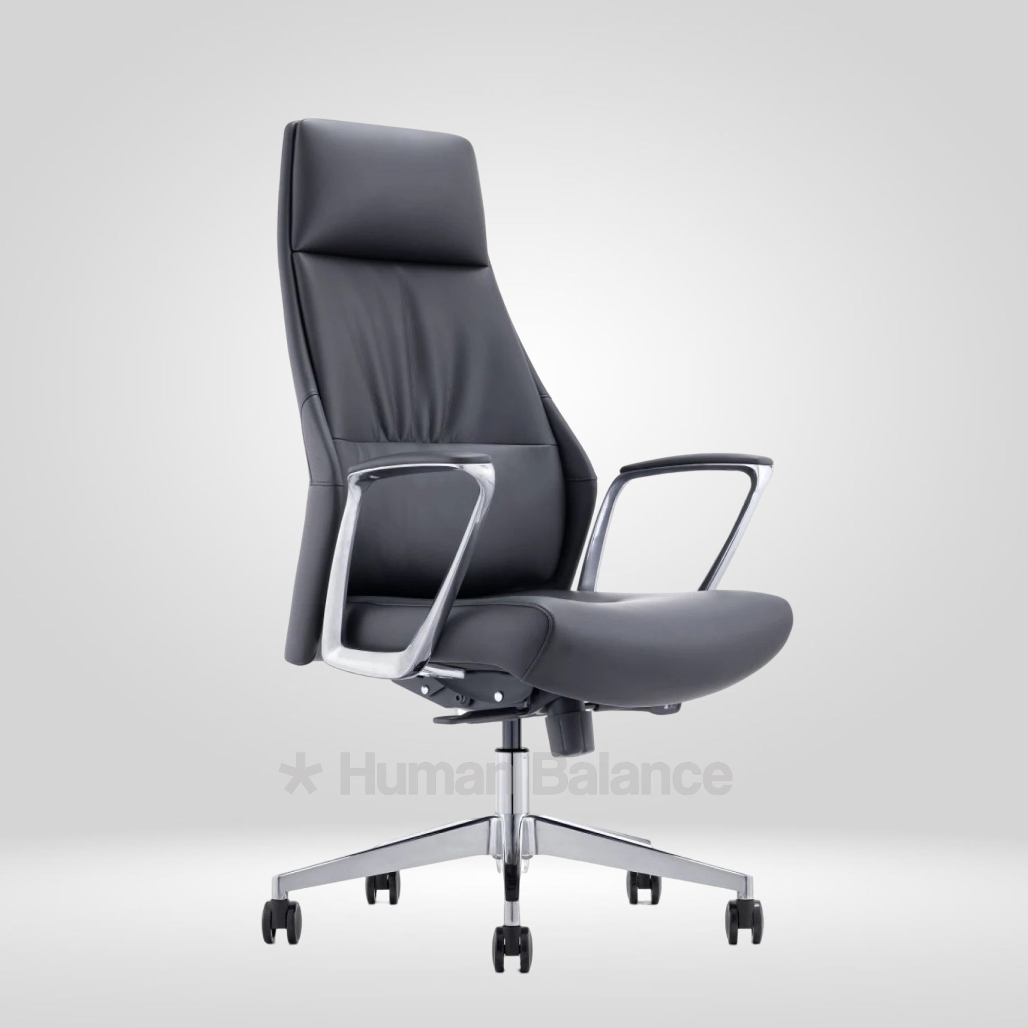 Argent High Back Faux Leather Chair for CEO, Executives, MD