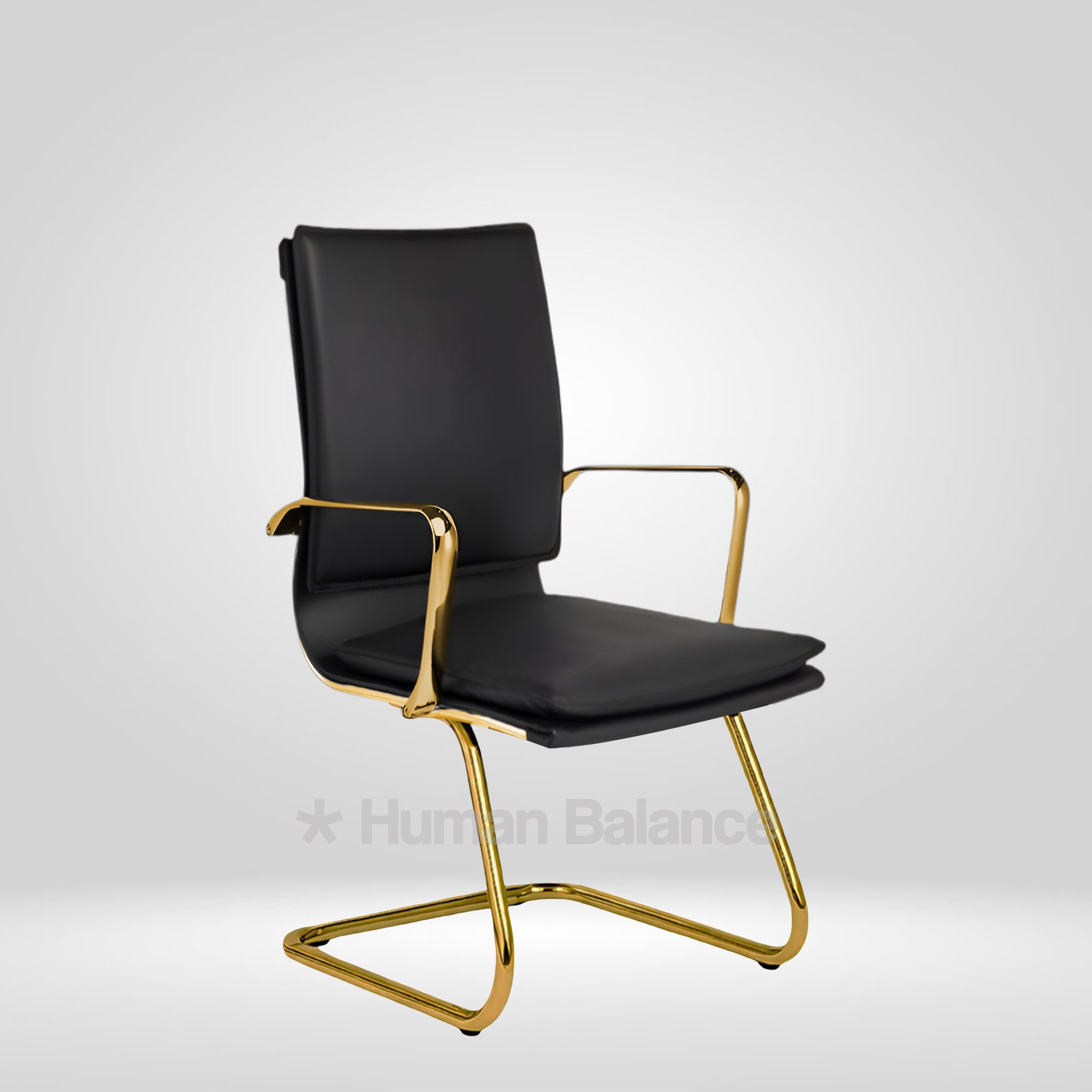 Sintra Double Cushion Cantilever Gold Frame