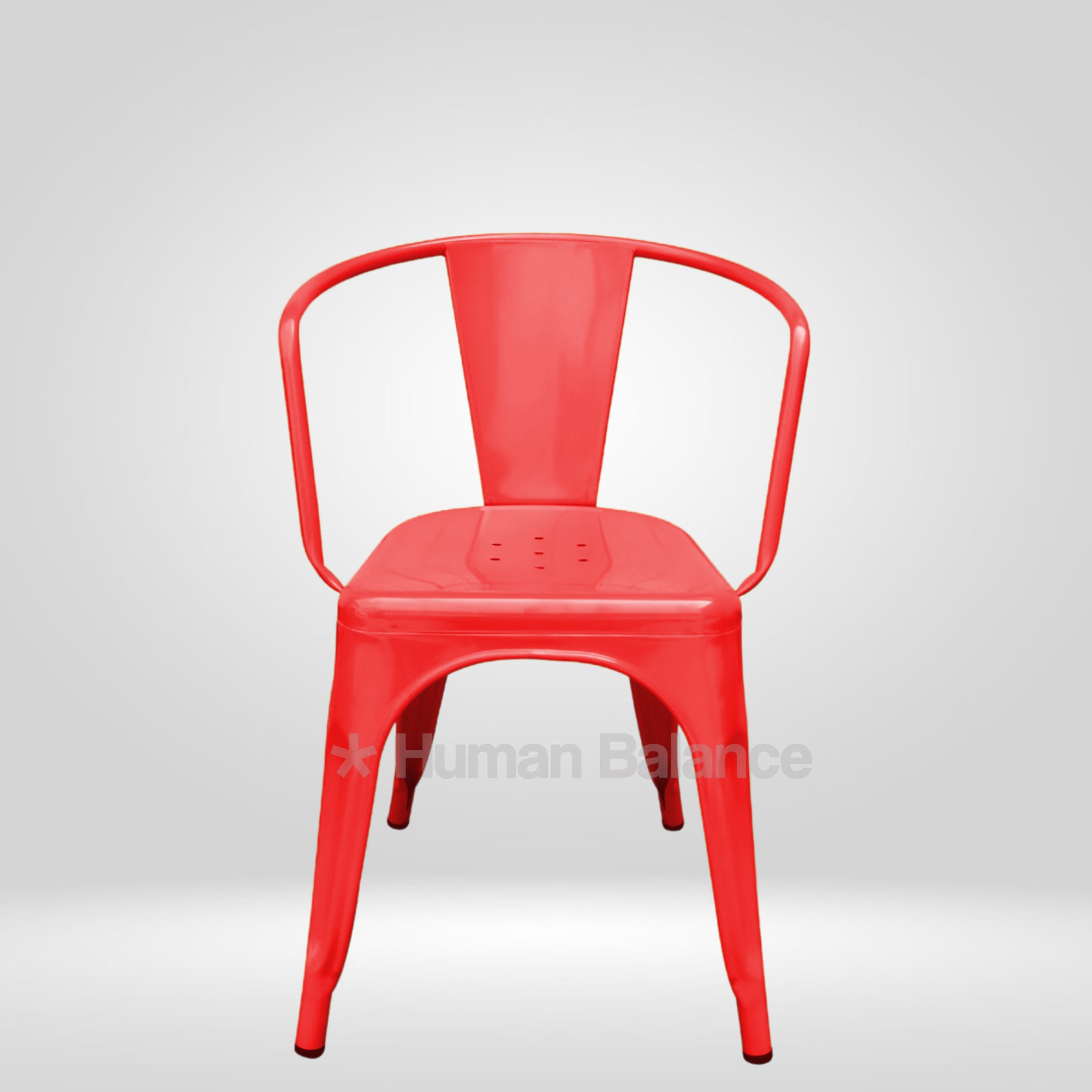 Tolix Replica With Arms Red ( Pack Of 2 )