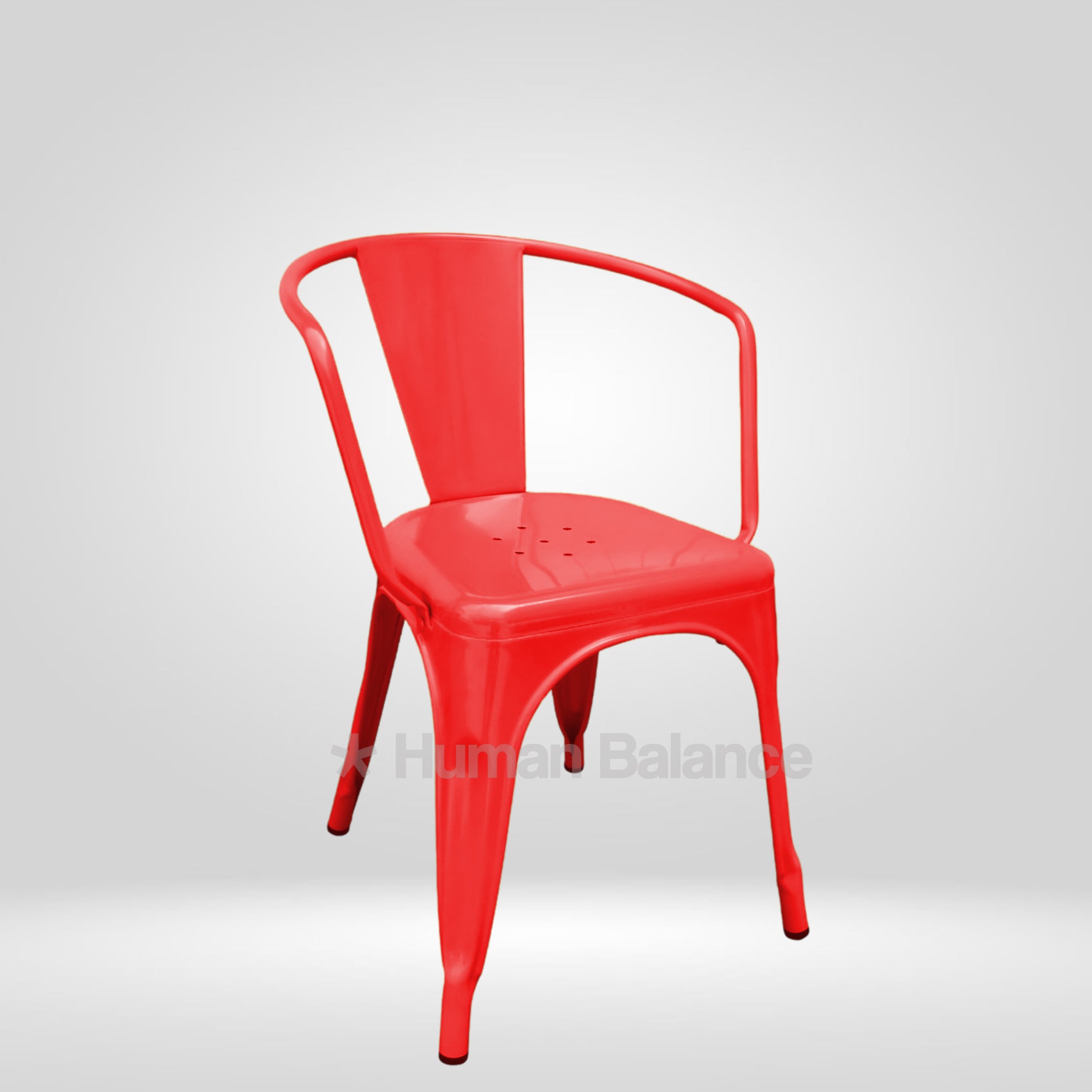 Tolix Replica With Arms Red ( Pack Of 2 )