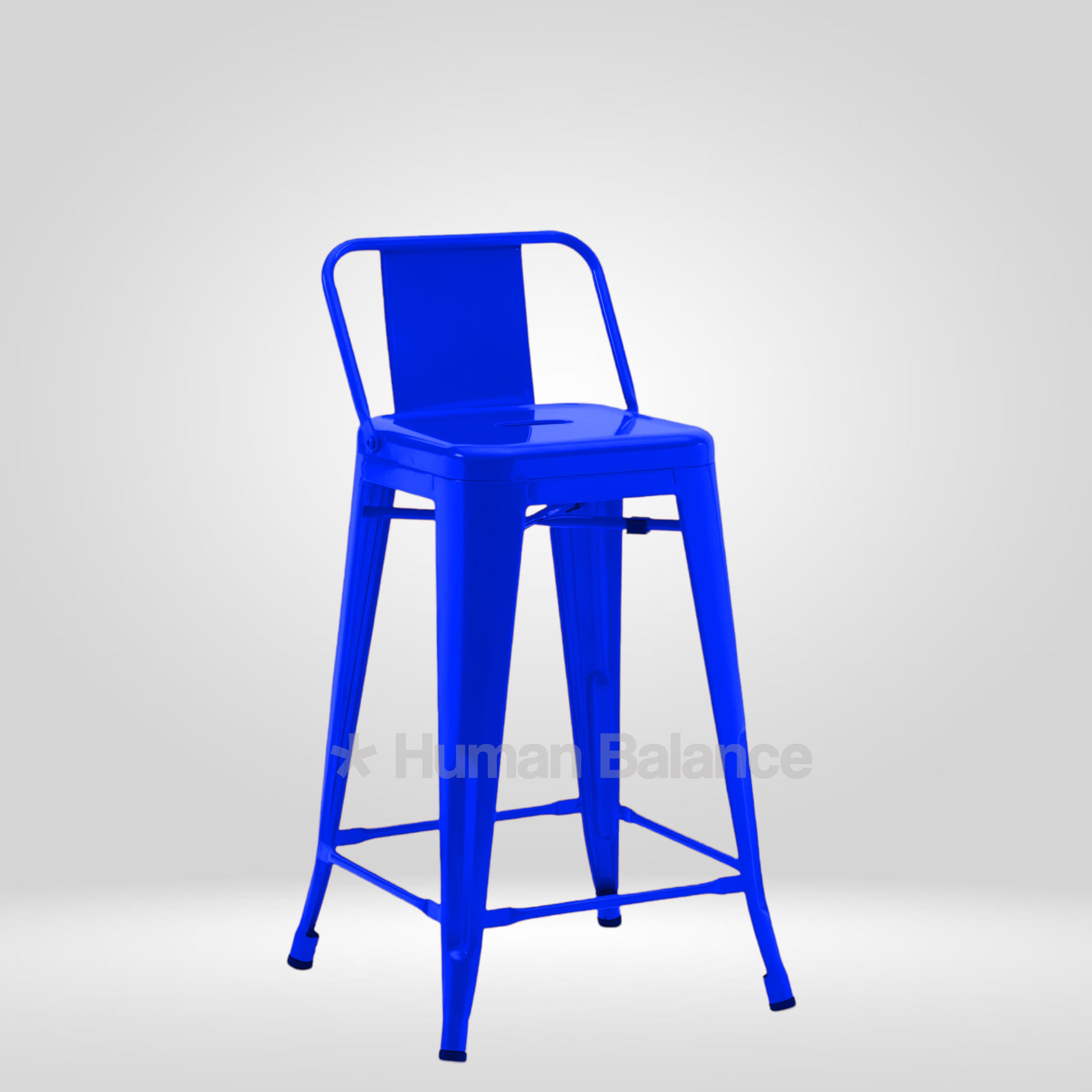 Tolix Replica Bar Stool Blue
