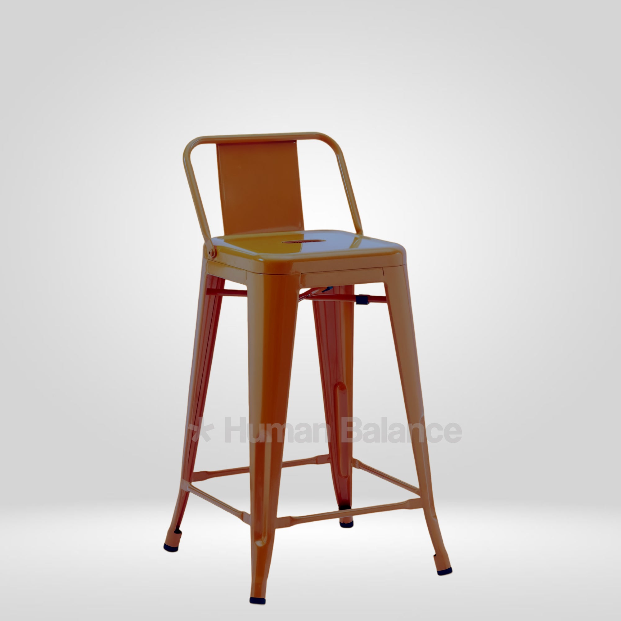 Tolix Replica Bar Stool Brown