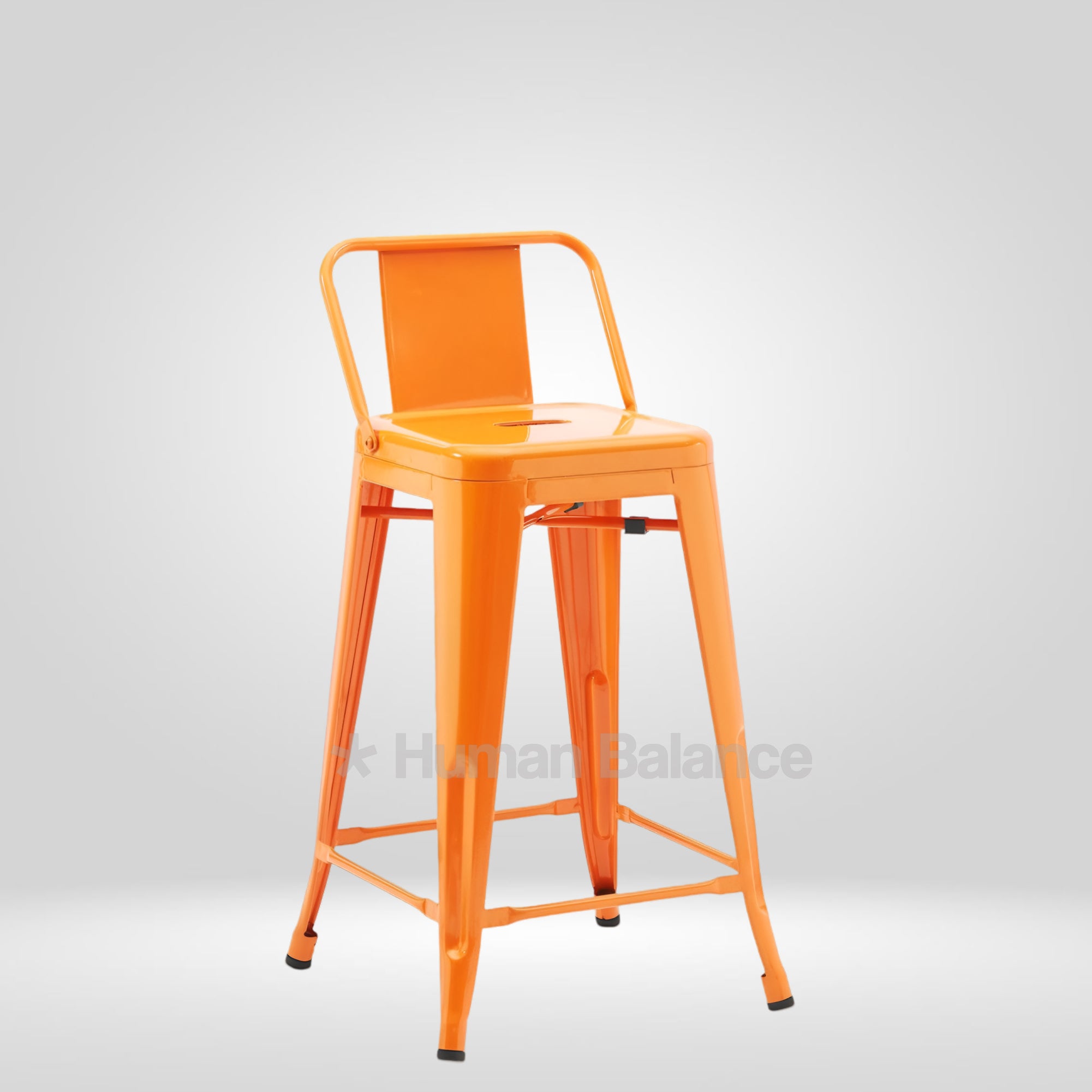 Tolix Replica Bar Stool Orange