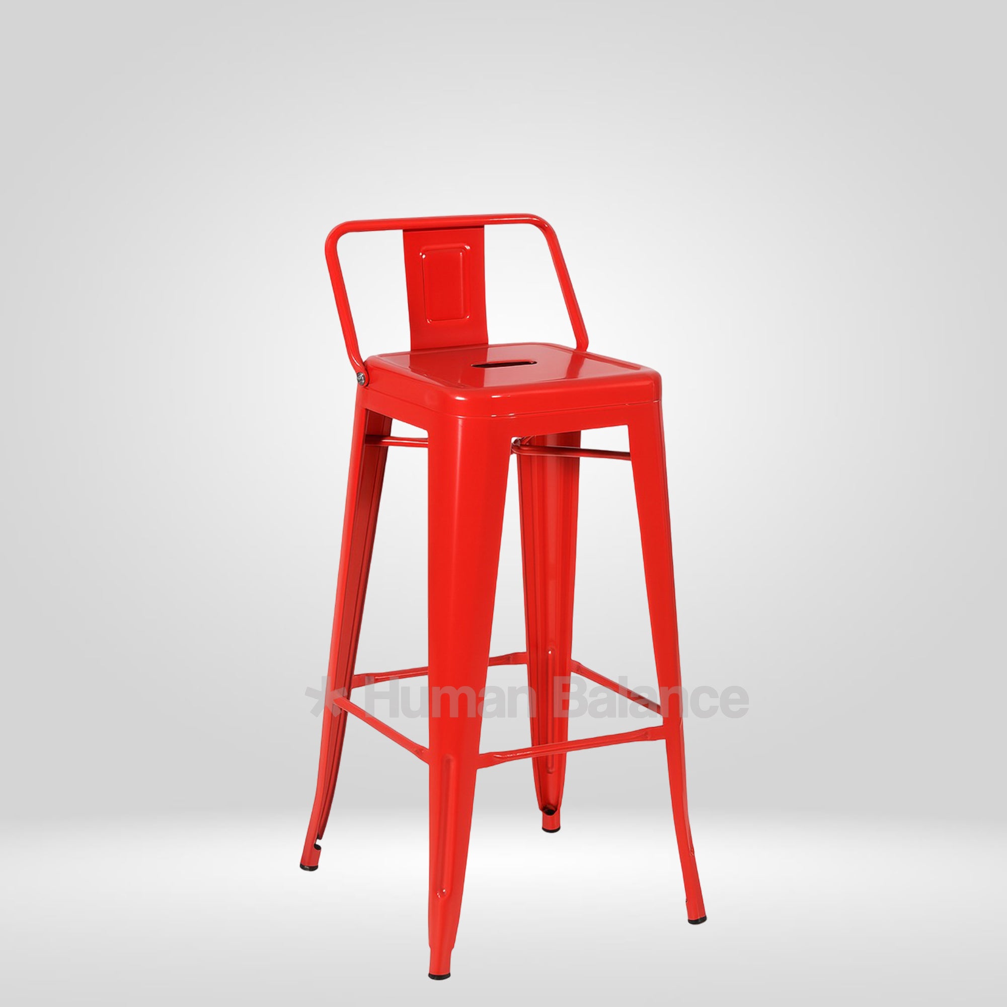 Tolix Replica Bar Stool Red