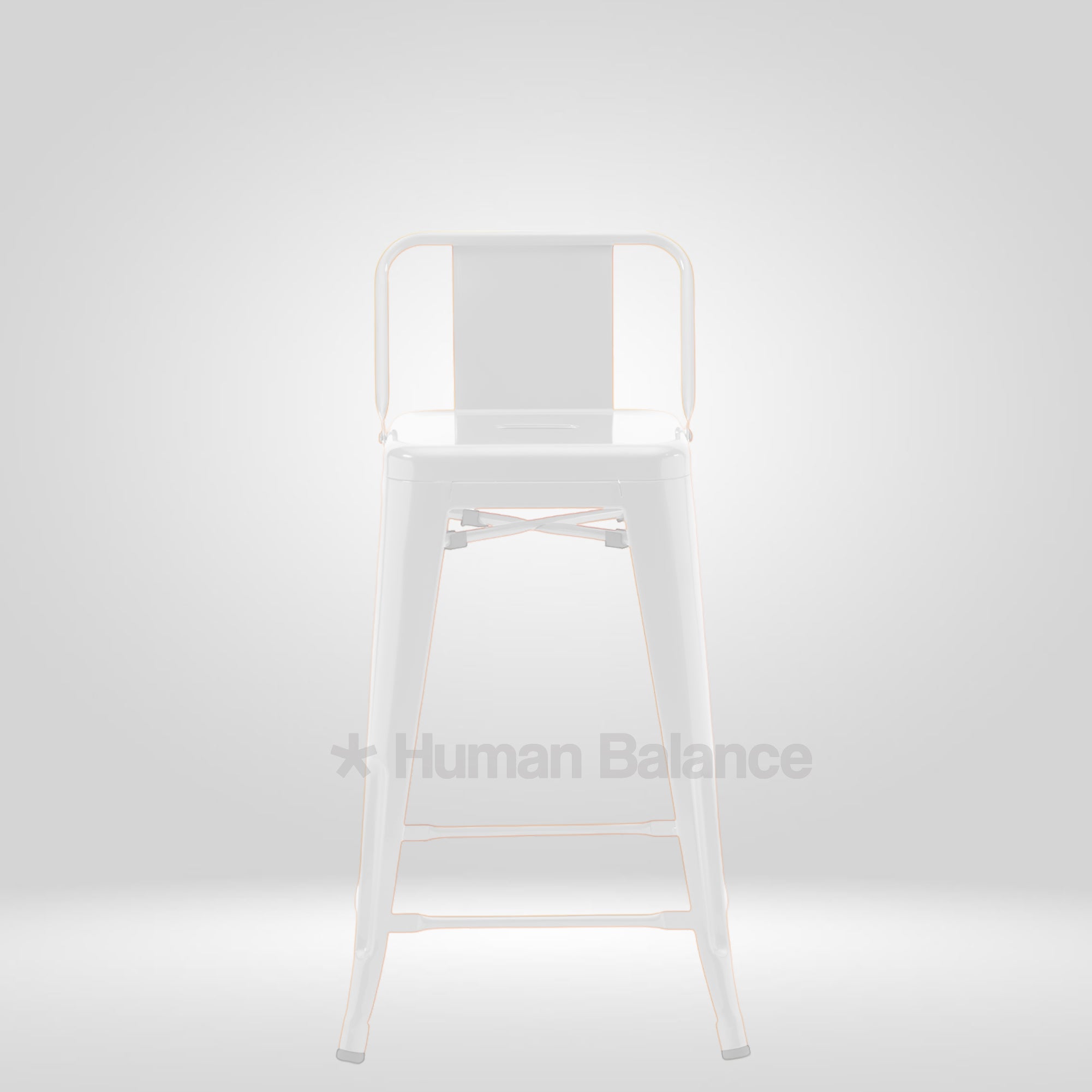 Tolix Replica Bar Stool White
