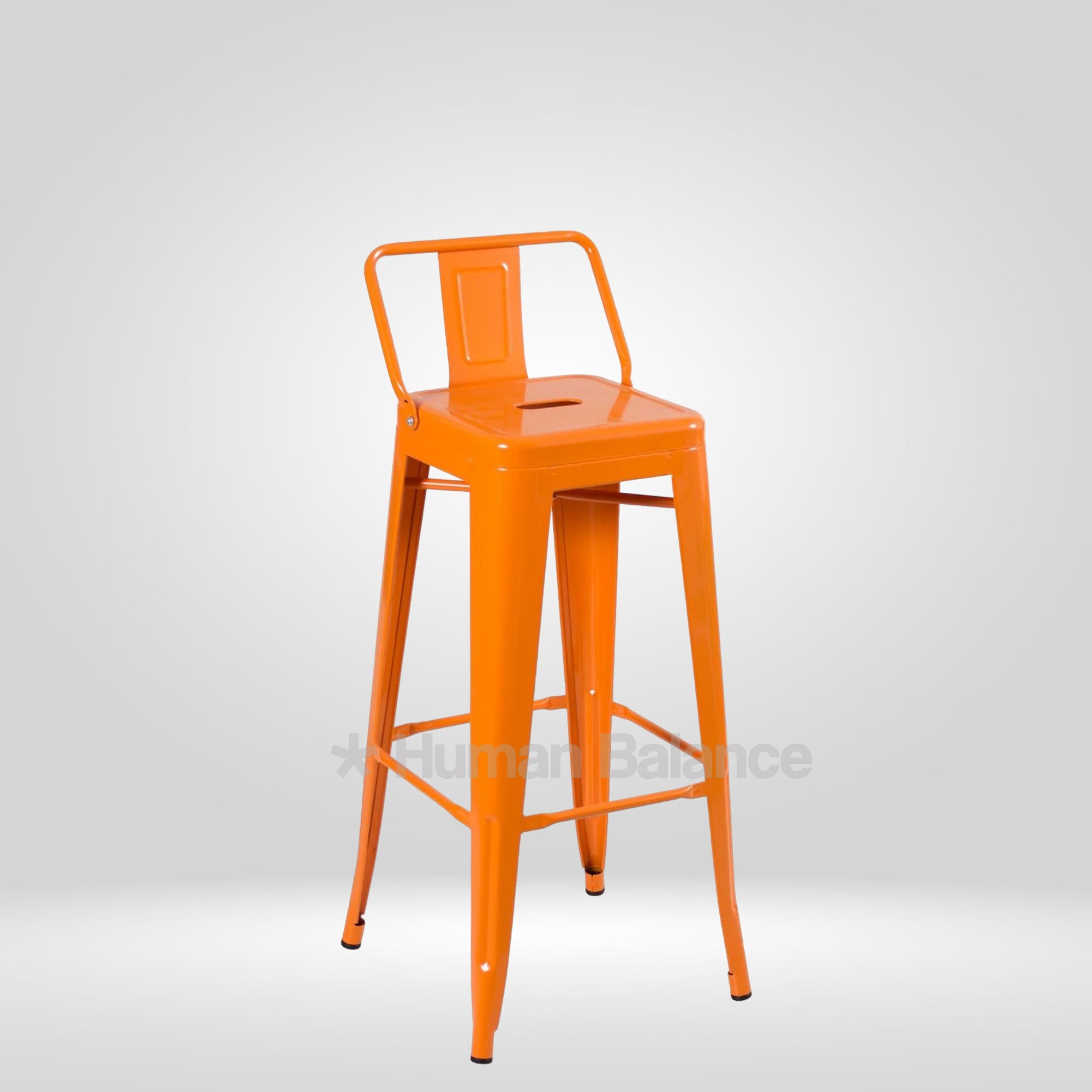 Tolix Replica Bar Stool Orange