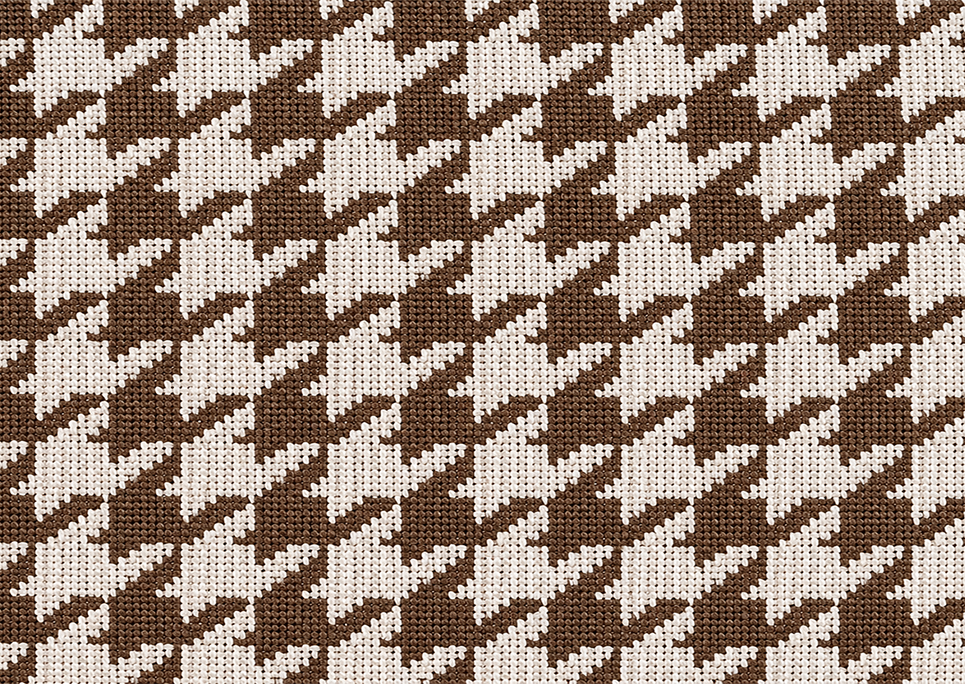 Houndstooth Polyester Fabric