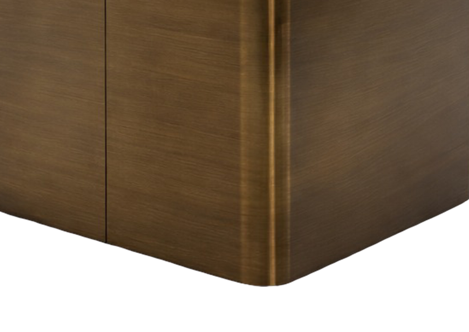Linear Brushed Metal Base