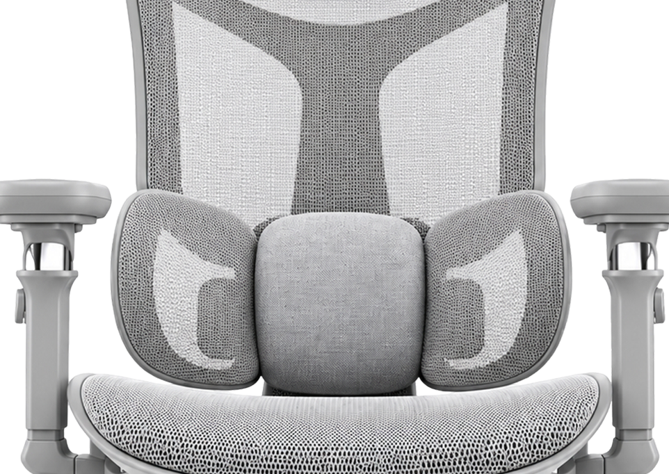 Dynamic Three Zone Bow Tie Lumbar Structure