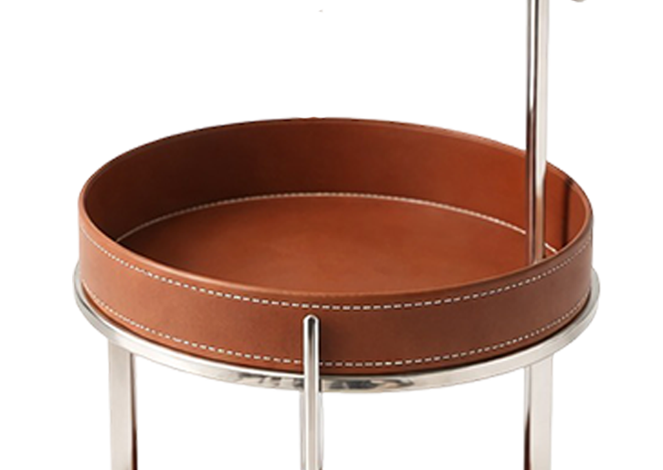 Fine Quality Synthetic Leather Drinking Table