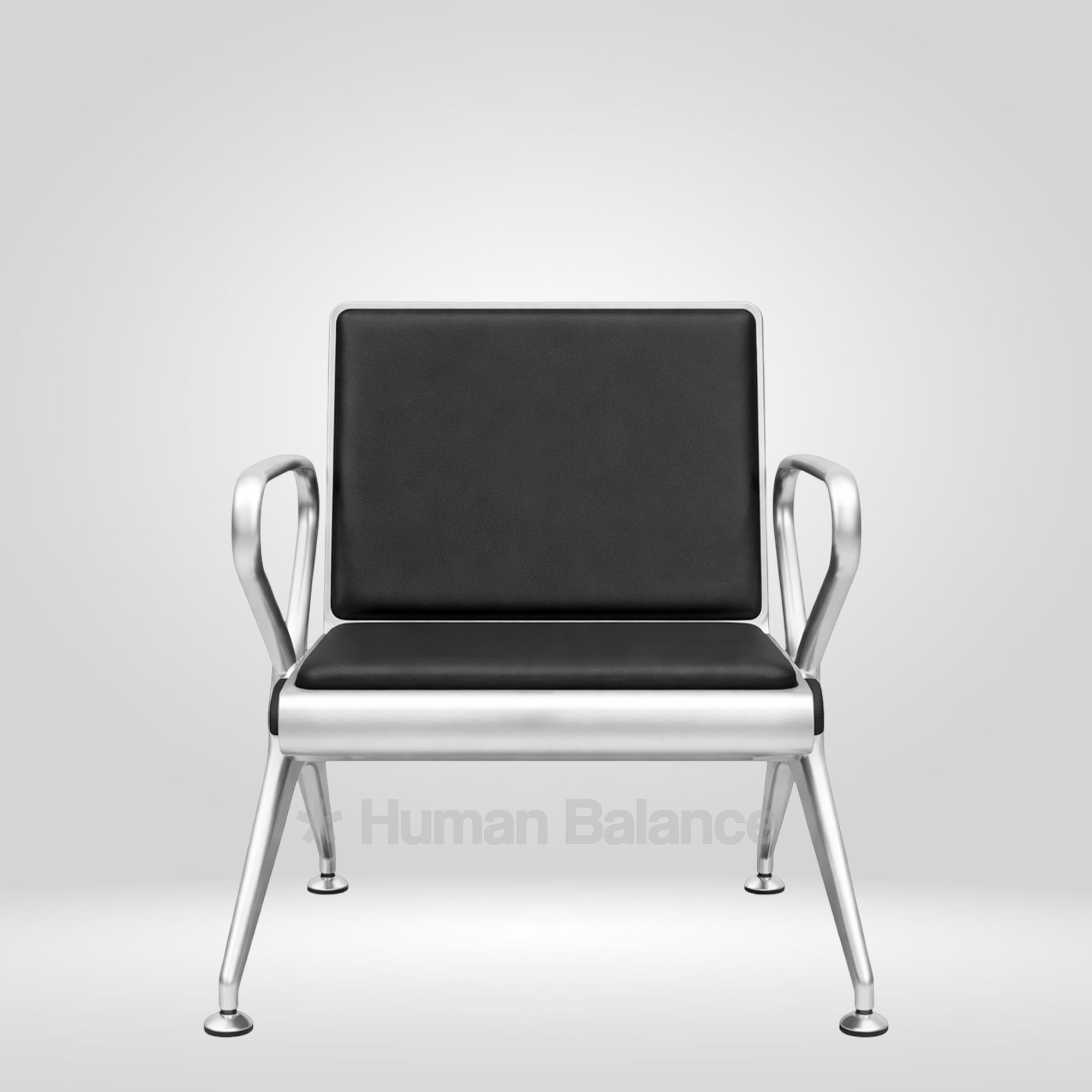 Metalon 1 Seater Airport Bench with Cushion