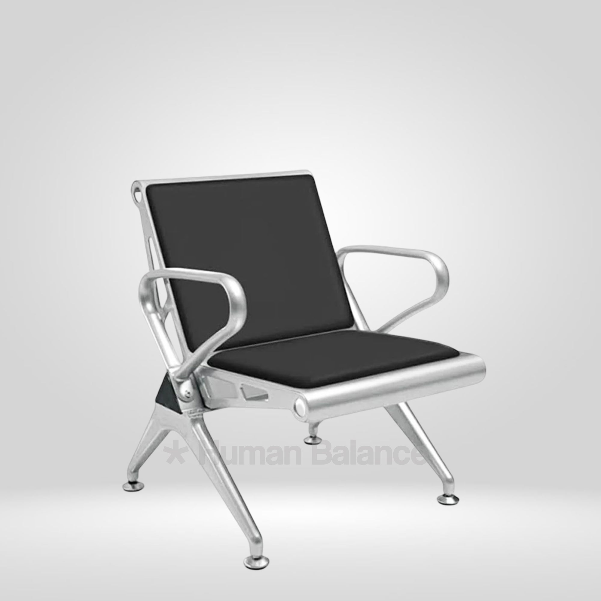 Metalon 1 Seater Airport Bench with Cushion