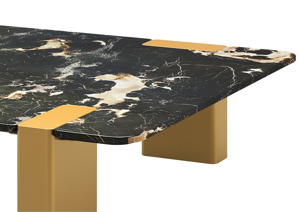 Faux Black Rose Marble Surface