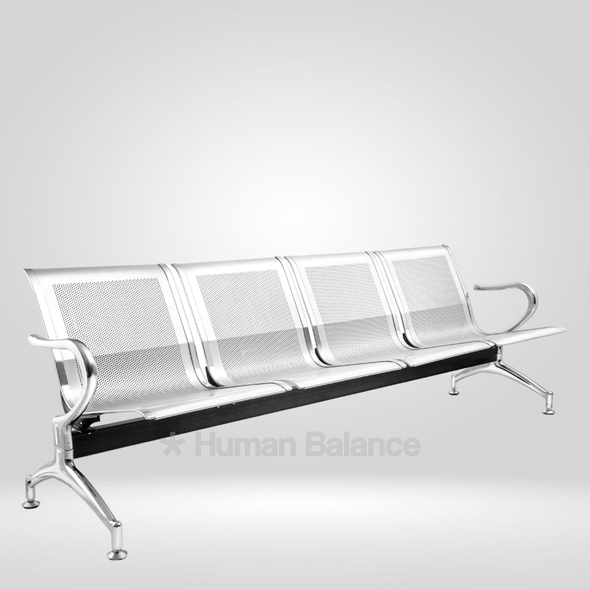 Rivet 4 Seater Waiting Bench