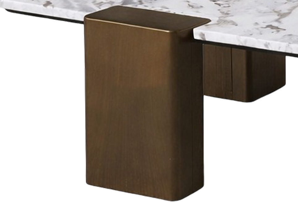 Block Metal Leg Structure