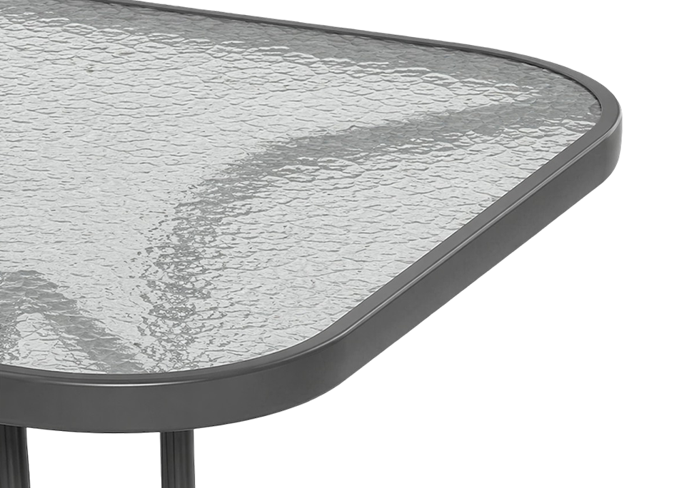 Rimmed Tempered Glass