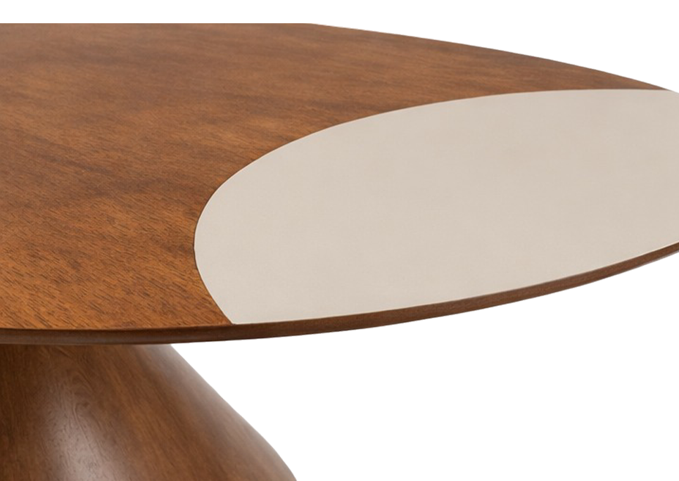 Saddle Faux Leather Inlay