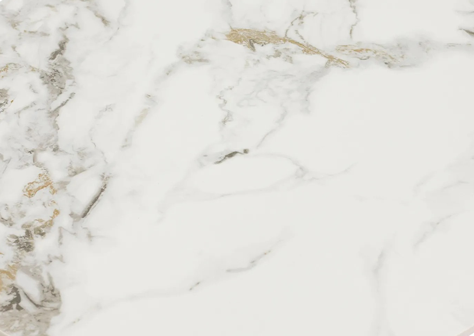 White Faux Marble Surface