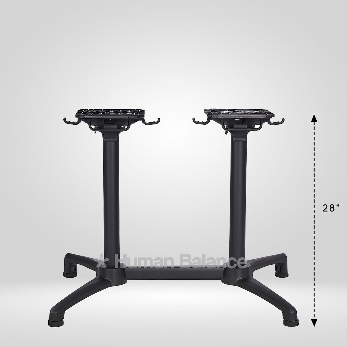 Opposable Stand Black Aluminium Versatto Best Foldable & Stackable Double Pillar Stand