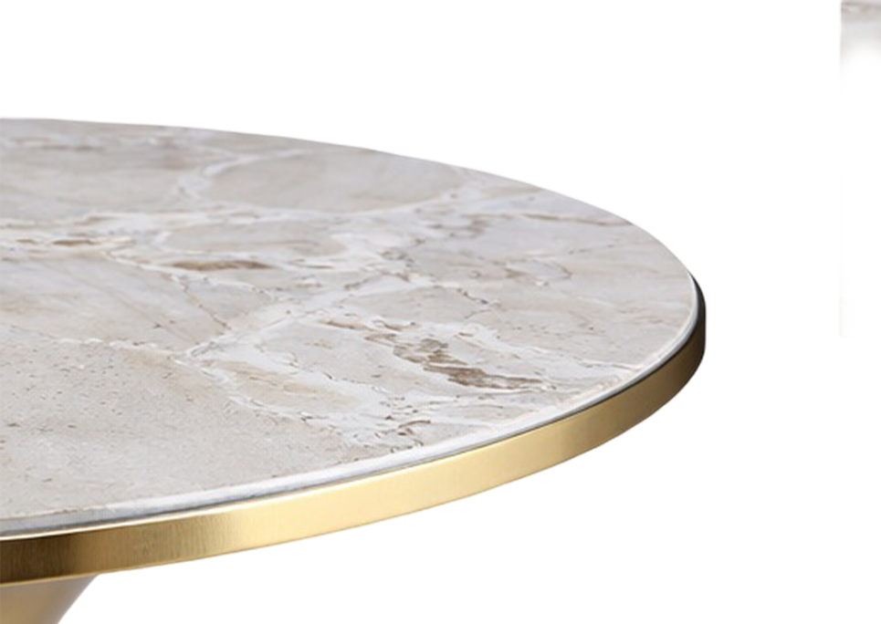 Clean Circular Gold Profile